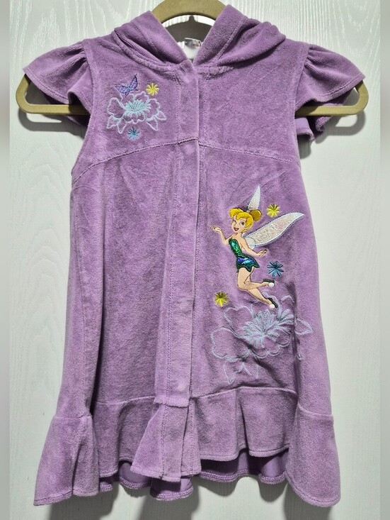 Disney Other - Vintage Disney Store Tinkerbell Purple Swim Cover Up Size 7/8